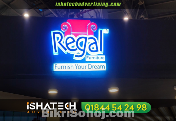 3D Acrylic LED and Metal Signage Price BD